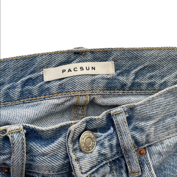 PAC SUN ultra high rise slim Jeans womens size 23 distressed - Picture 4 of 4